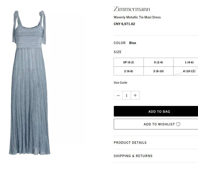 Платье Zimmermann женский графитовый 153993-6