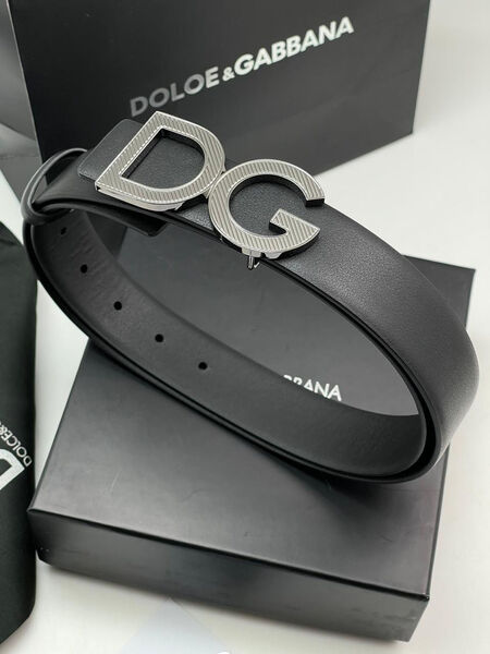Мужской ремень Dolce & Gabbana мужской кожа черный 121566-3