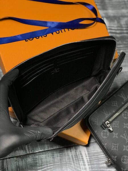 Клатч мужской Louis Vuitton мужской канва графитовый 26214-6