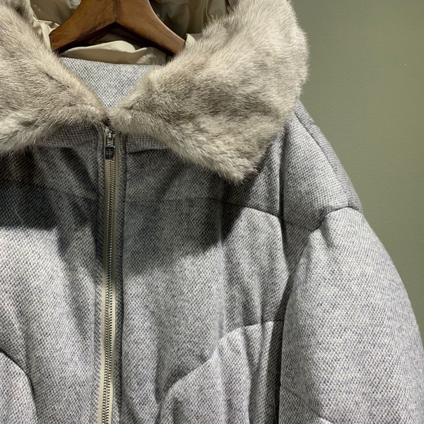 Пуховик Loro Piana женский графитовый 62833-4