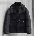 Мужской пуховик Zegna мужской черный,серебристый 161533