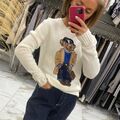 Свитер Ralph Lauren женский вязаная ткань молочный 129117