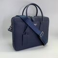 Мужской портфель Prada мужской кожа синий 52103-1