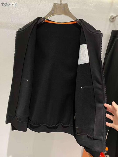 Мужское худи Hermès мужской черный 160815-5