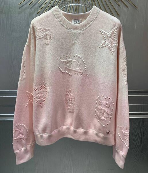 Свитер Chanel женский розовый 142021