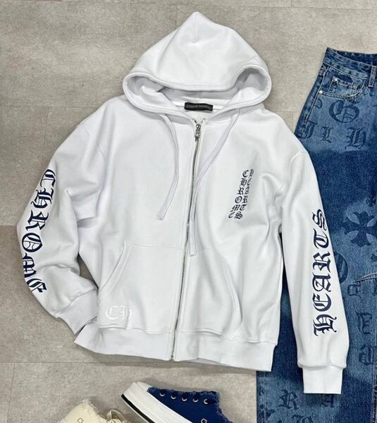 Худи Chrome Hearts женский белый 200947