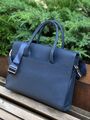 Мужской портфель Hermès мужской кожа синий 52073-2