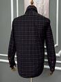 Мужская рубашка утепленная Kiton мужской бордовый 177903-11