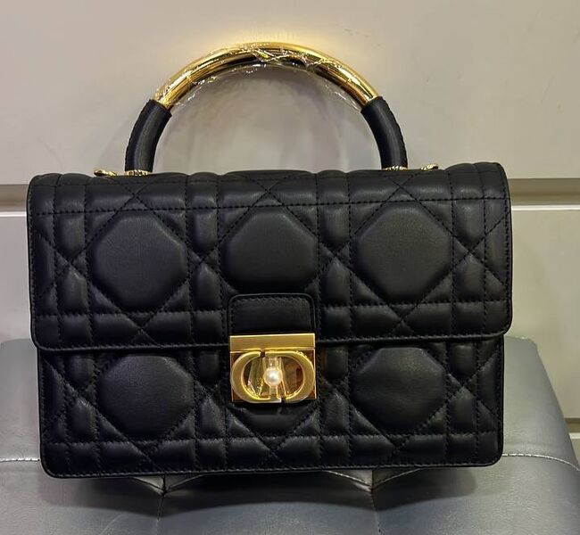 Сумка Christian Dior женский кожа черный 155096