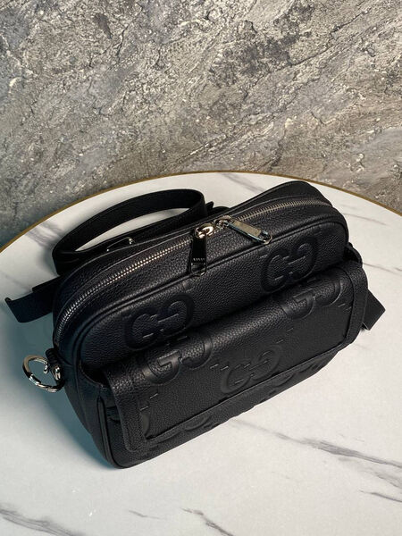 Мужская сумка мессенджер Gucci мужской кожа черный 175704-2