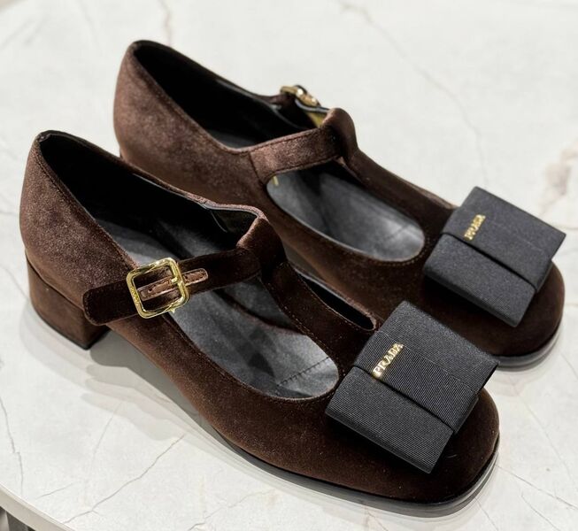 Туфли Prada женский замша 174498