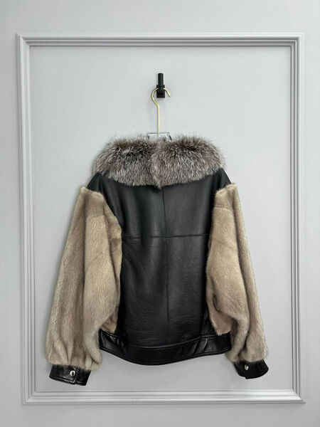 Дубленка Acne Studios женский кожа бежевый 166611-2