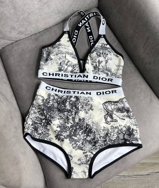 Купальник Christian Dior женский графитовый 148566