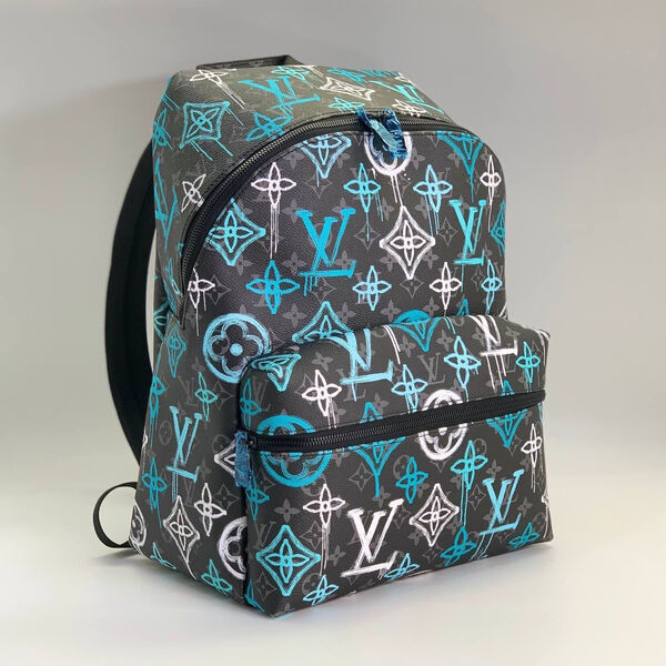 Рюкзак Louis Vuitton женский кожа черный 100881-2