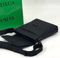 Мужская сумка мессенджер Bottega Veneta мужской кожа черный 200788-4