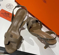 Босоножки Hermès женский кожа 12284-1