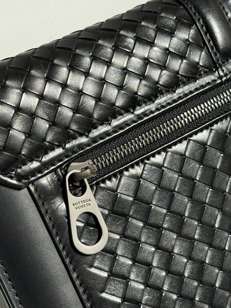 Мужской клатч Bottega Veneta мужской кожа черный 195715-4