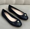 Балетки Christian Dior женский кожа черный 137099-1