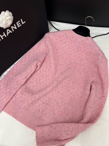 Кардиган Chanel женский вязаная ткань розовый 194954-3