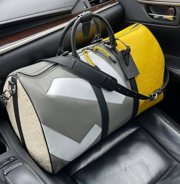 Дорожная сумка Louis Vuitton мужской кожа горчичный 19247