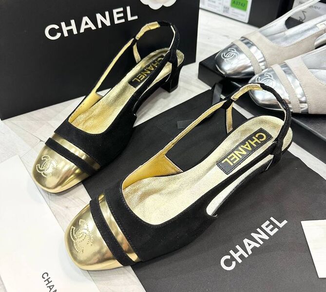 Туфли Chanel женский замша черный 137959