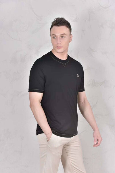 Мужская футболка Brunello Cucinelli мужской черный 155103-3
