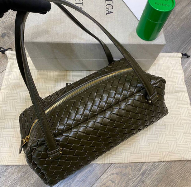 Сумка Bottega Veneta женский кожа болотный 174513-7