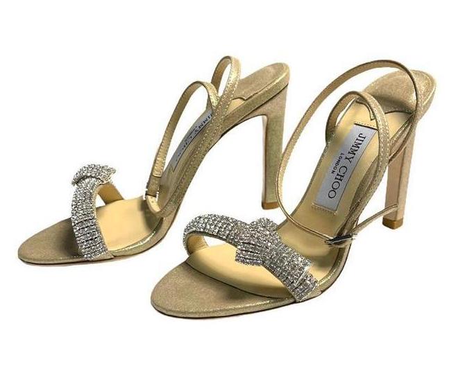Босоножки Jimmy Choo женский бронзовый 4989