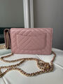 Сумка Chanel Mini женский кожа розовый 143084-2