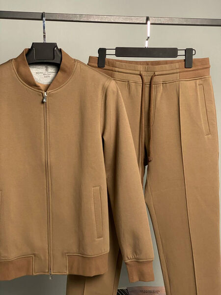 Мужской костюм Brunello Cucinelli мужской бежевый 134414-5