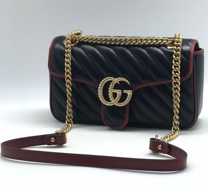 Сумка Gucci Gg Marmont женский кожа черный 75161