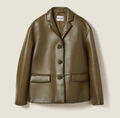 Куртка Miu Miu женский кожа болотный 137825-3