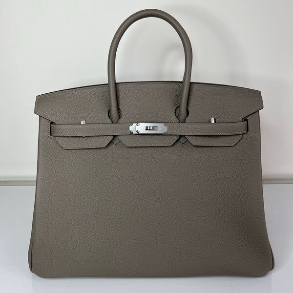 Сумка Hermès Birkin 35 женский кожа графитовый 139836