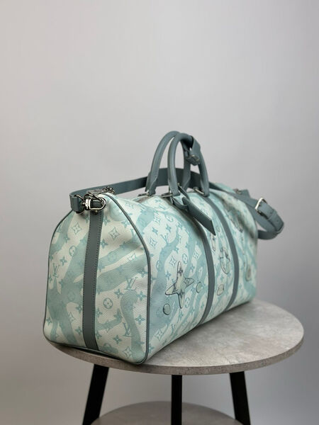 Дорожная сумка Louis Vuitton женский кожа бирюзовый 119928-3