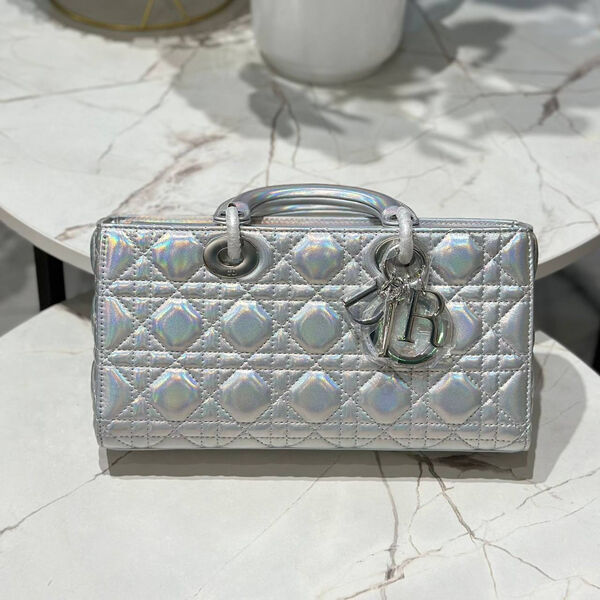 Сумка Christian Dior Lady женский кожа графитовый 142727-2