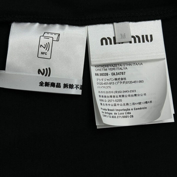 Мужская футболка Miu Miu мужской черный 182481-8