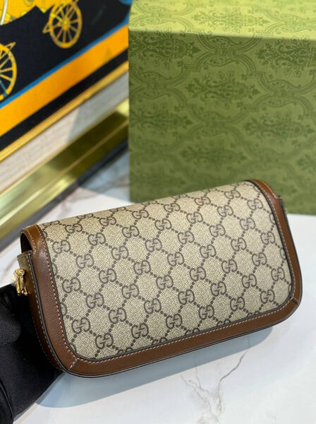 Сумка Gucci Horsebit 1955 женский канва 137914-3