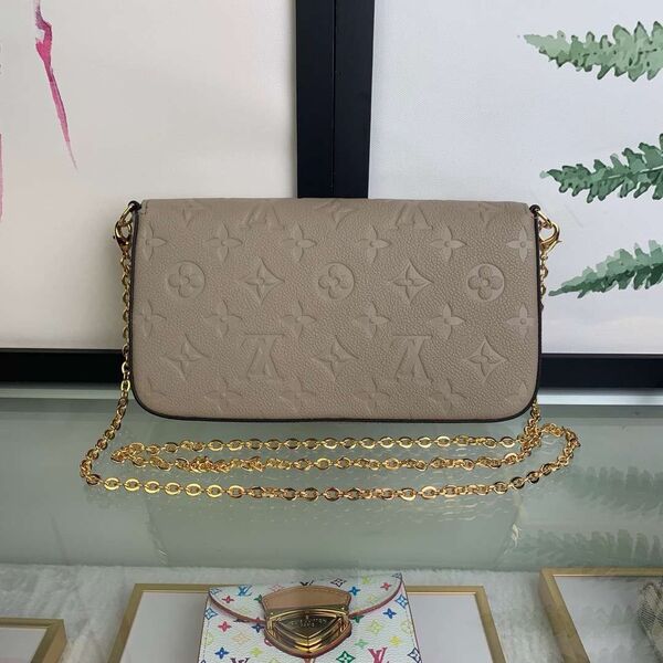Сумка Louis Vuitton женский кожа бежевый 76160-6