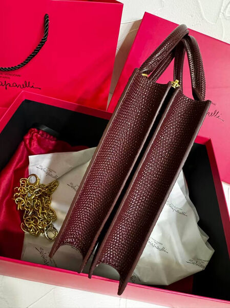 Сумка Schiaparelli женский кожа бордовый 174276-6