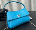 Сумка Balenciaga Nano женский кожа бирюзовый 182443-1