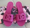 Шлепки Dolce & Gabbana женский кожа swift розовый 147473