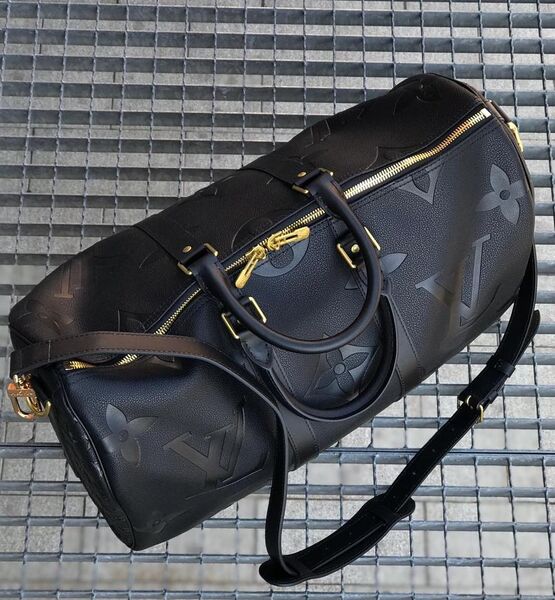 Дорожная сумка Louis Vuitton мужской кожа черный 19214