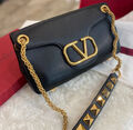 Сумка Valentino женский кожа черный 98736-1