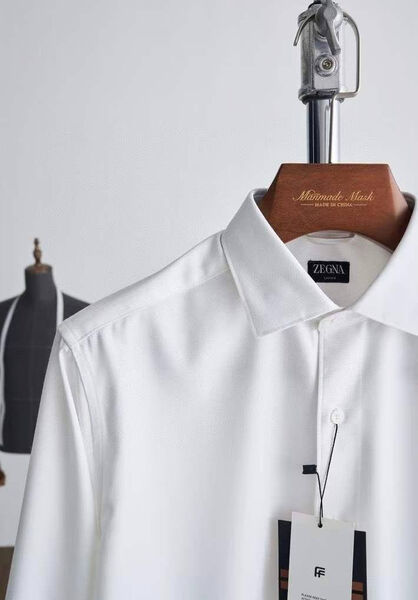Мужская рубашка Zegna мужской белый 133319-2