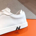 Мужские кеды Hermès мужской кожа белый 185088-4