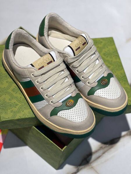 Кеды Gucci женский кожа swift салатовый 109702-2