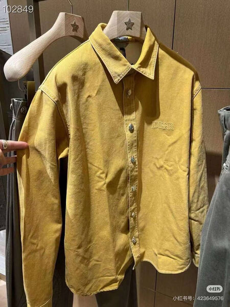 Рубашка Christian Dior женский горчичный 162334