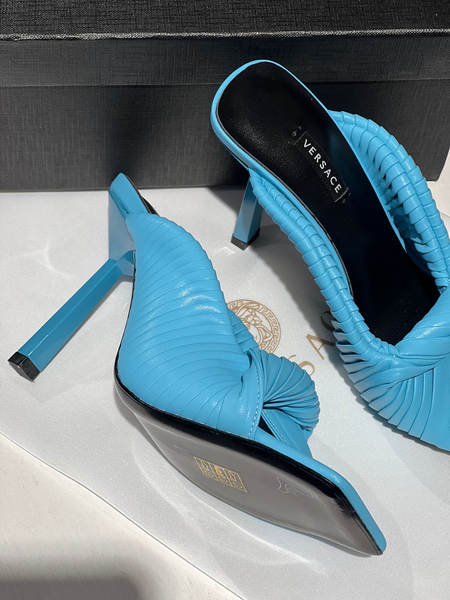 Мюли Versace женский кожа бирюзовый 55144-3
