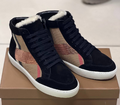 Кроссовки Burberry женский текстиль бежевый 33031-1