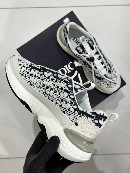Мужские кроссовки Christian Dior мужской текстиль черный 185032-3